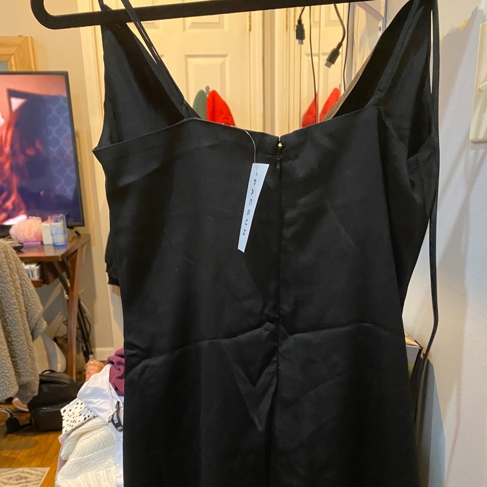 bungee strap mini dress